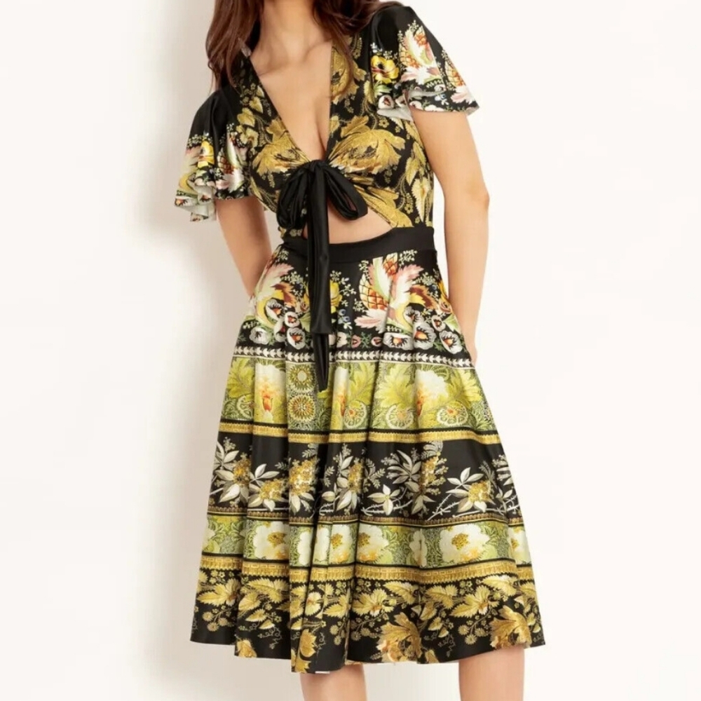 Blackmilk Not Actually Needlepoint Rio Midi Dress -Limited